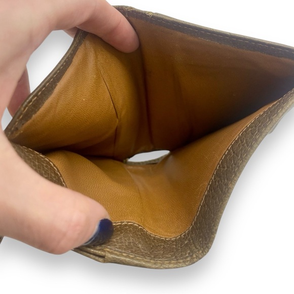 Vintage Gucci Leather/Vinyl Bifold Brown Wallet GG Gold Hardware GG Monogram Web - Picture 9 of 17